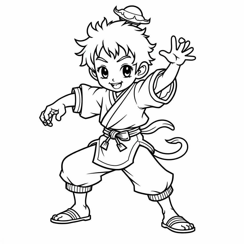 孙悟空 coloring pages