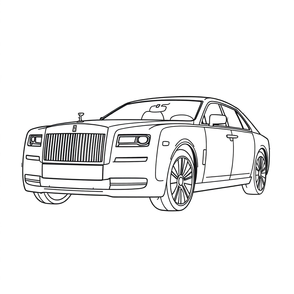 RollsRoyce Ghost صفحات التلوين