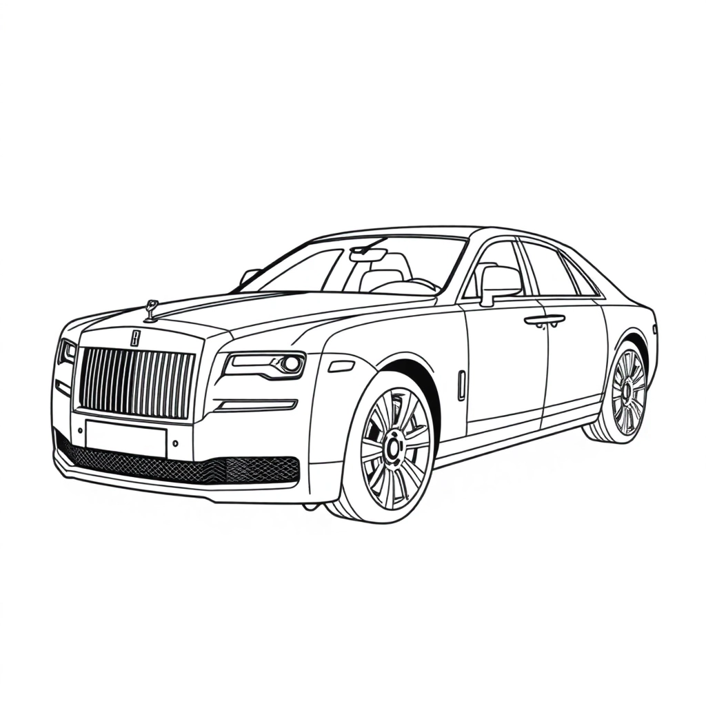RollsRoyce Ghost side صفحات التلوين