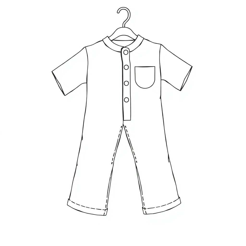 衣服 صفحات التلوين