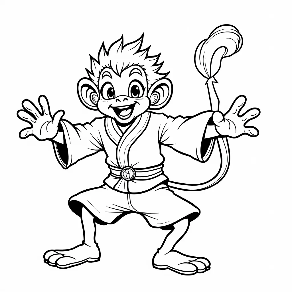 Sun WuKong coloring pages