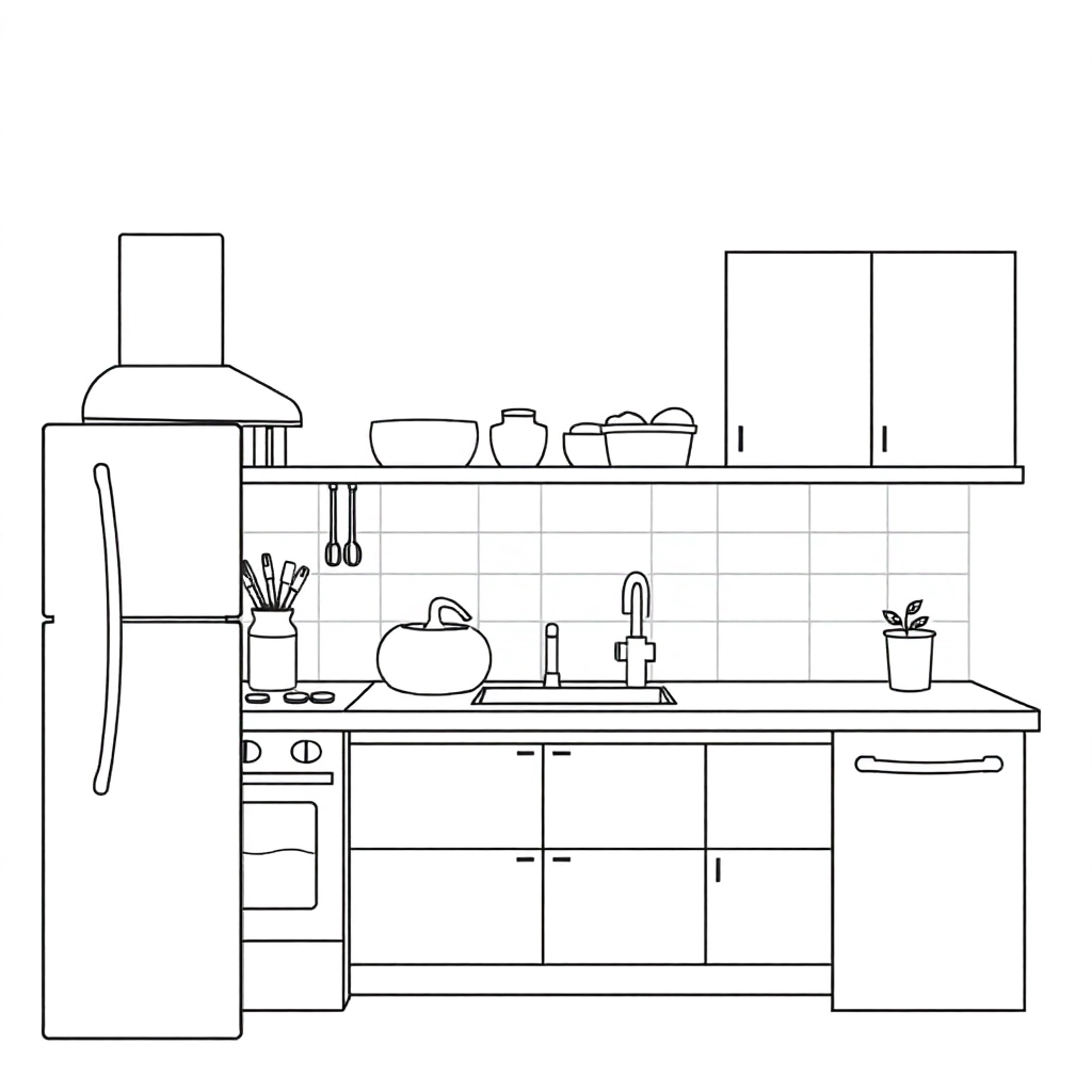  share kitchen صفحات التلوين