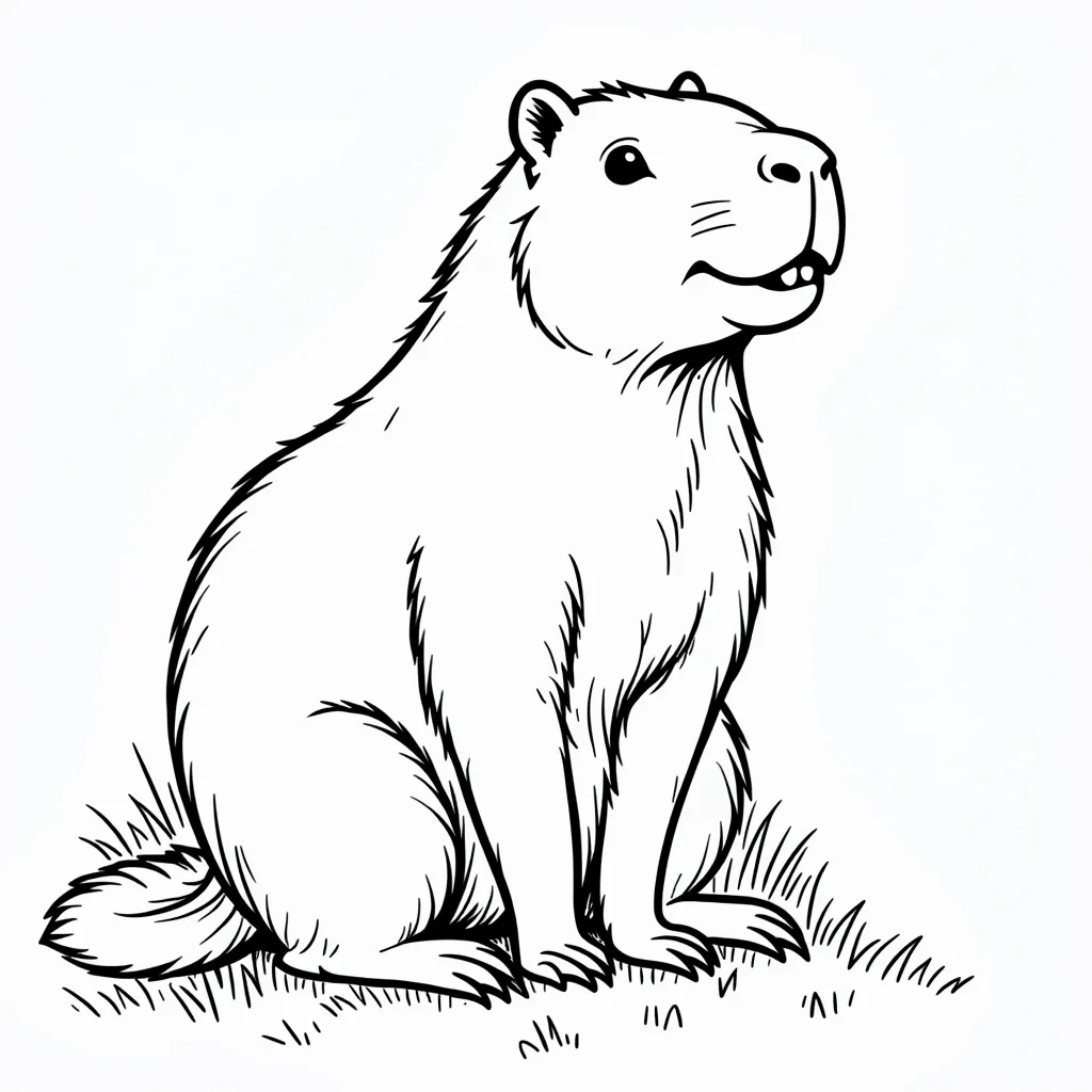 capybara coloring pages