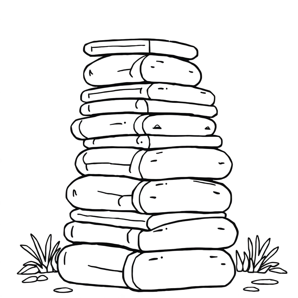 Stacking Fun صفحات التلوين