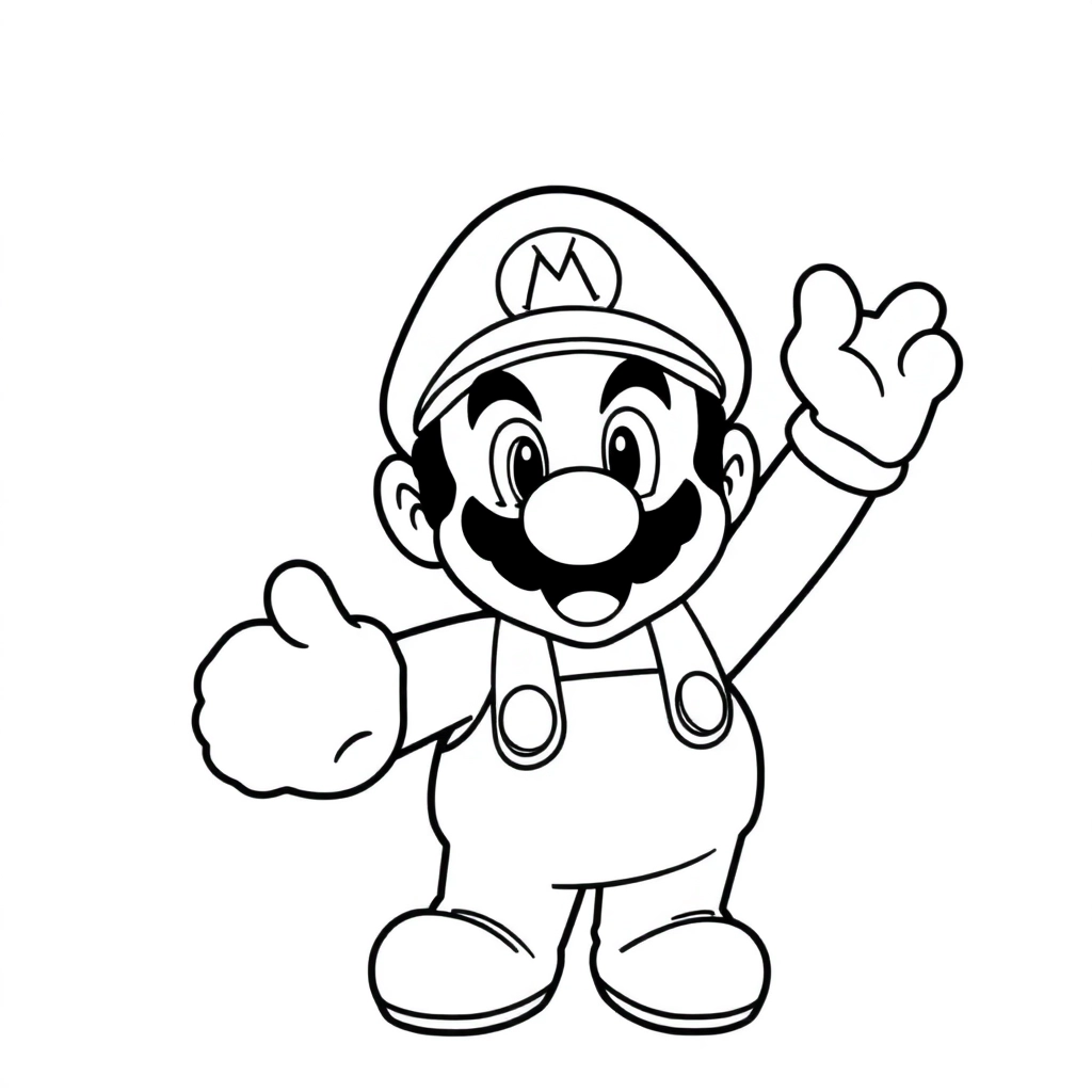 Super Mario Crossover Image صفحات التلوين