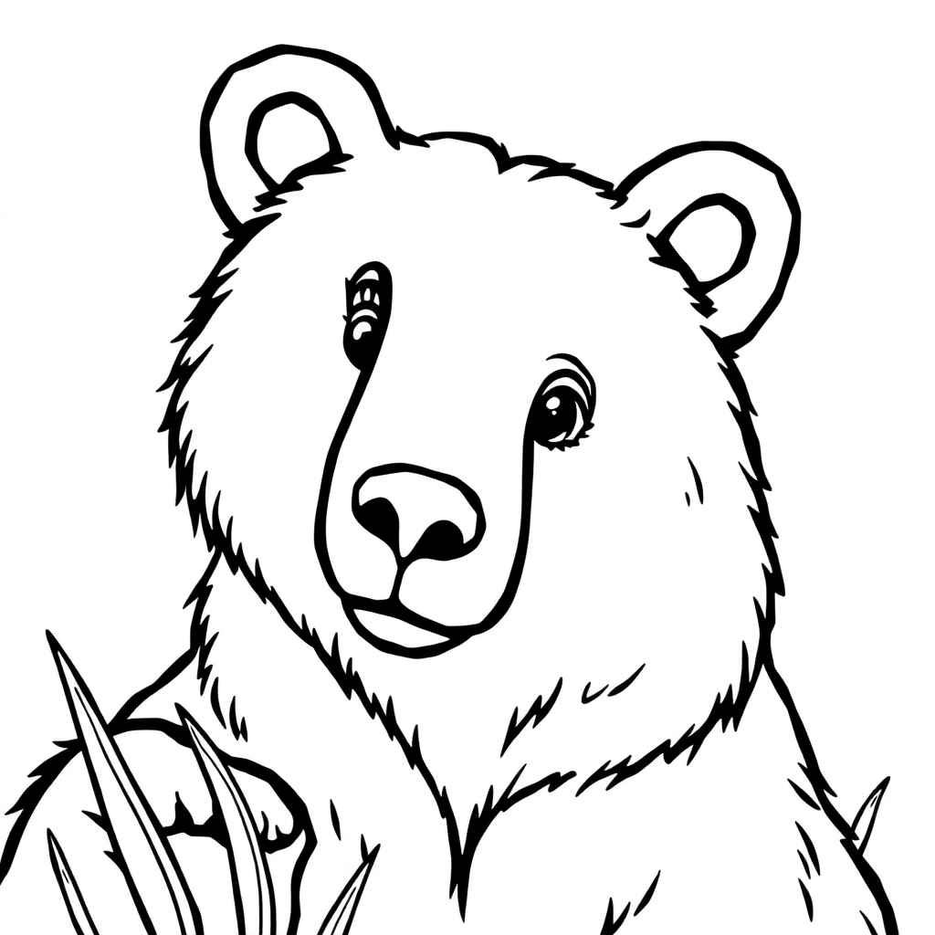 bear صفحات التلوين