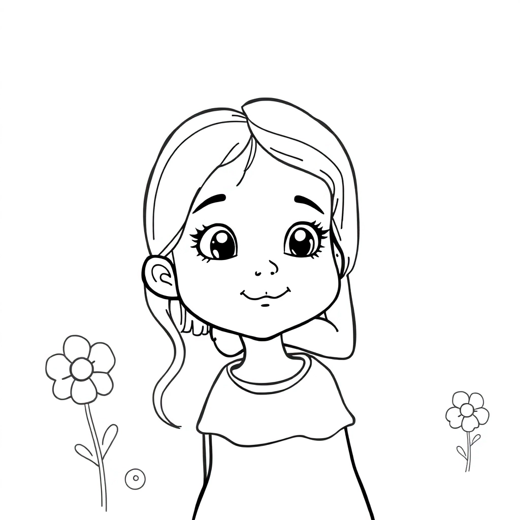 a girl and her mother  صفحات التلوين