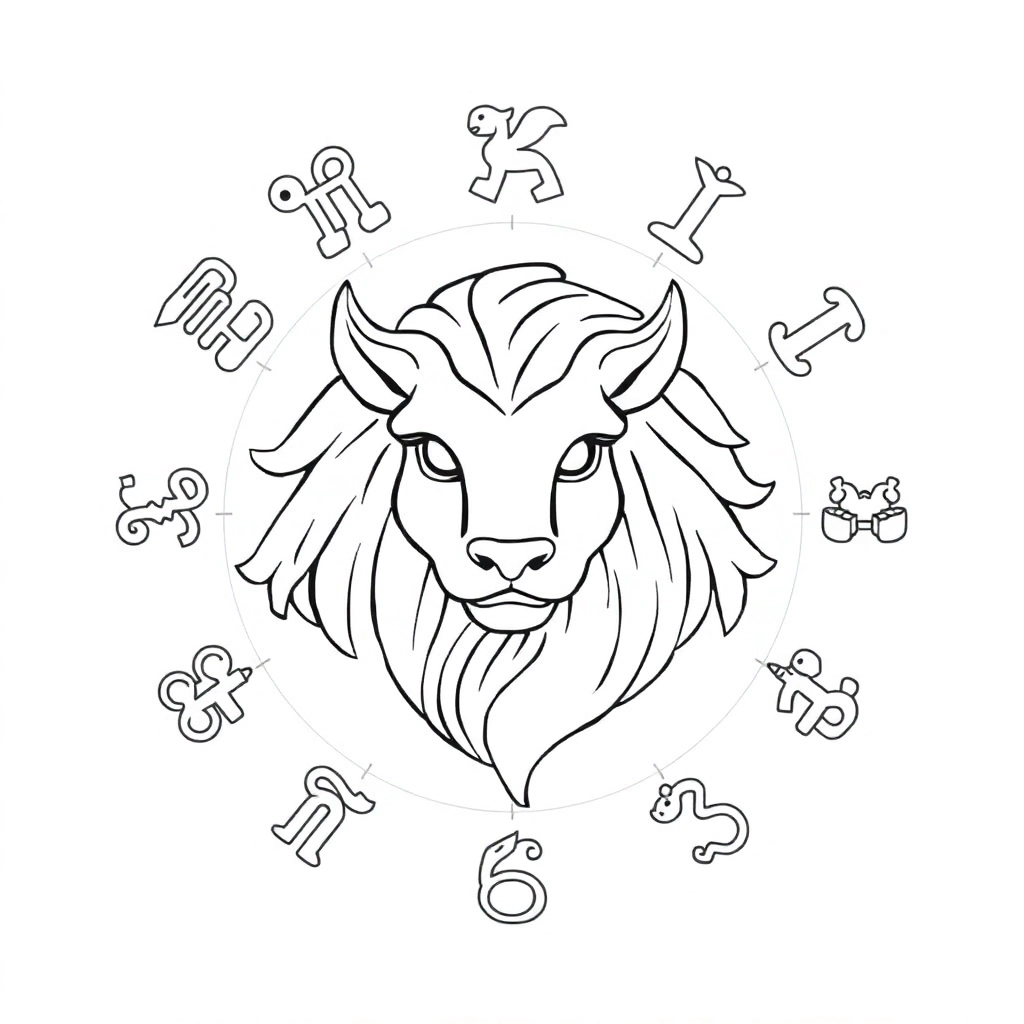 黄金12宫 صفحات التلوين