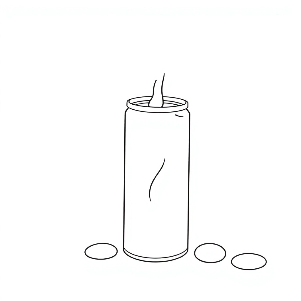 a can of crude oil صفحات التلوين