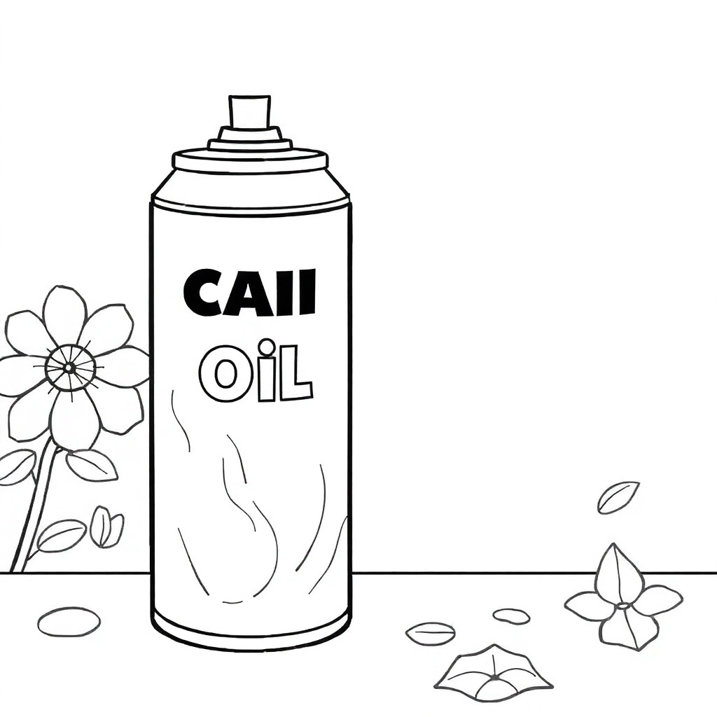 a can of sticky crude oil صفحات التلوين
