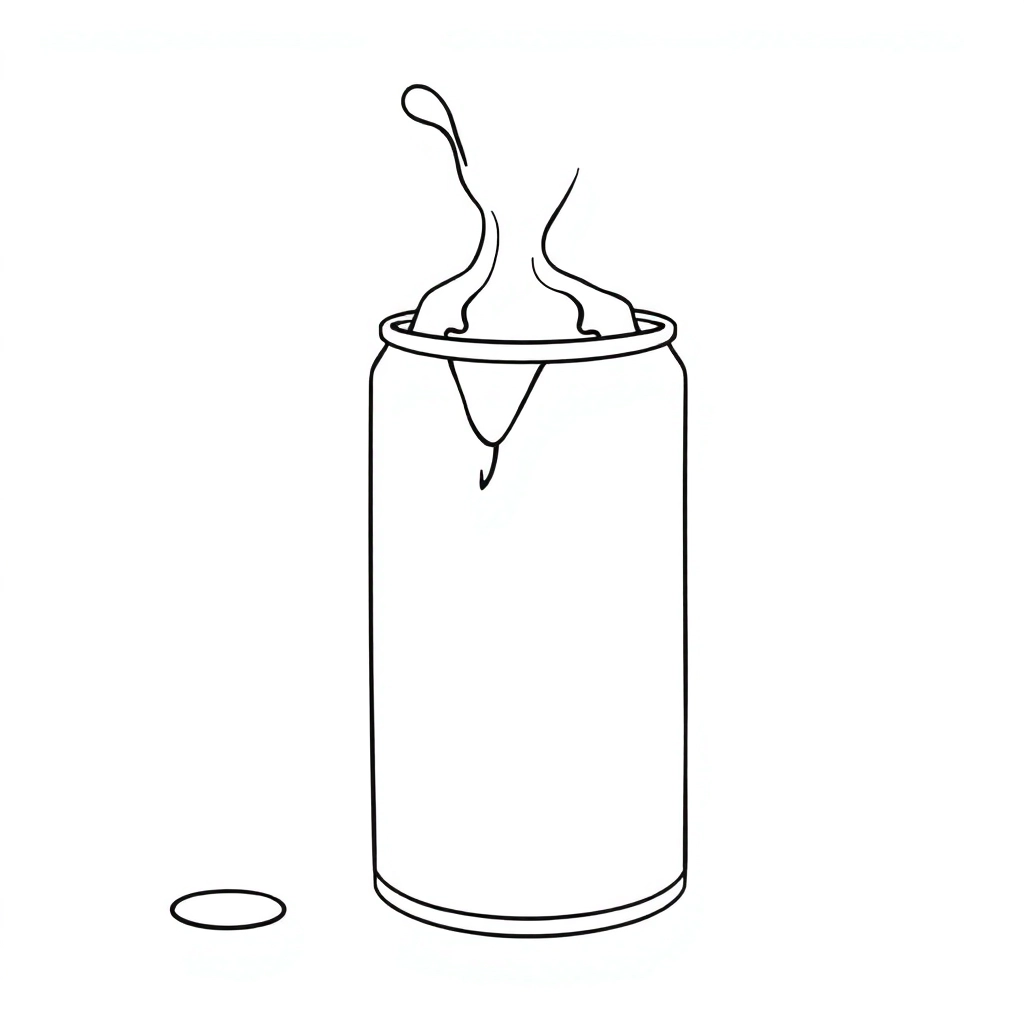 a can of crude oil صفحات التلوين