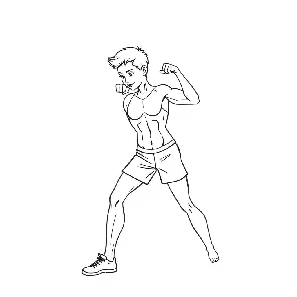 physical fitness صفحات التلوين