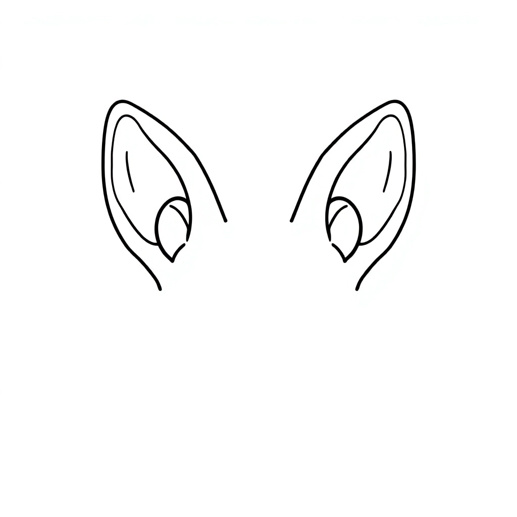 ears صفحات التلوين