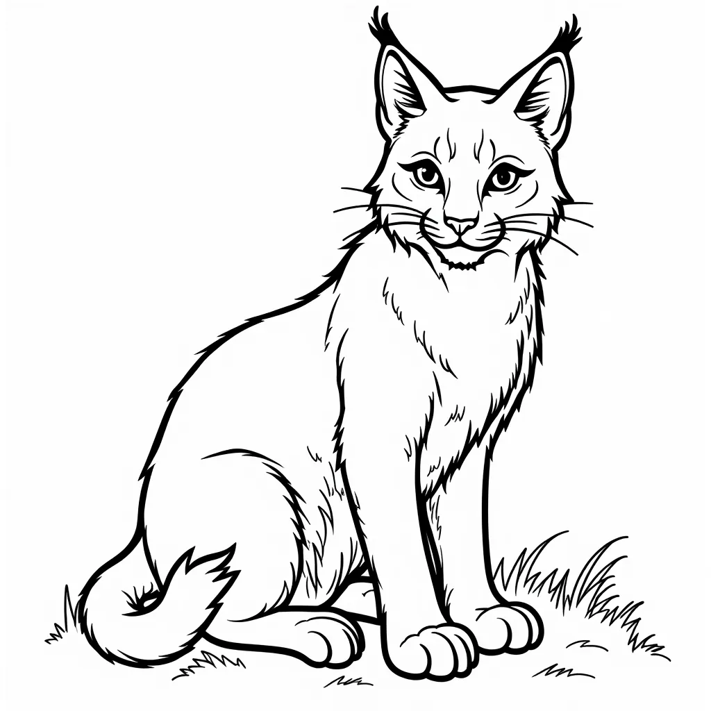 山猫 coloring pages