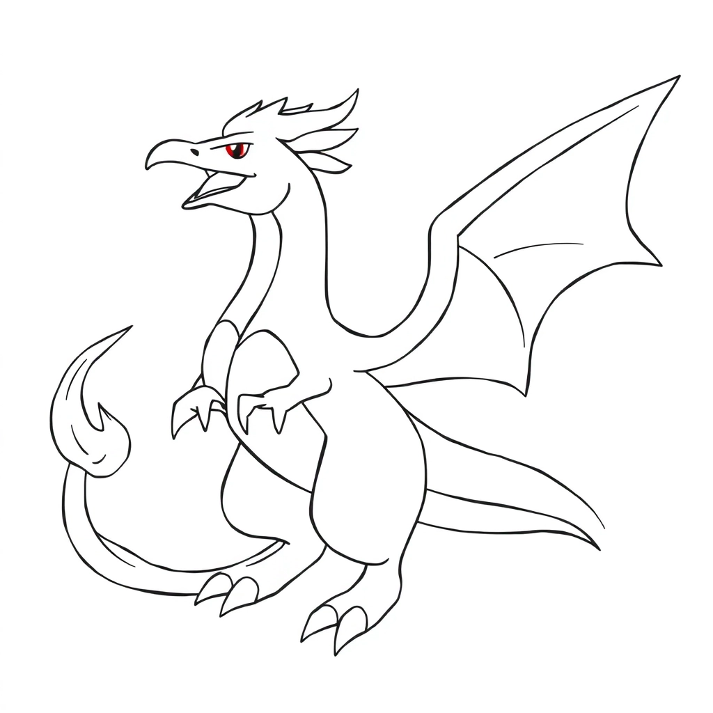 fusion of Pokémon Charizard with Pokémon Articogre صفحات التلوين