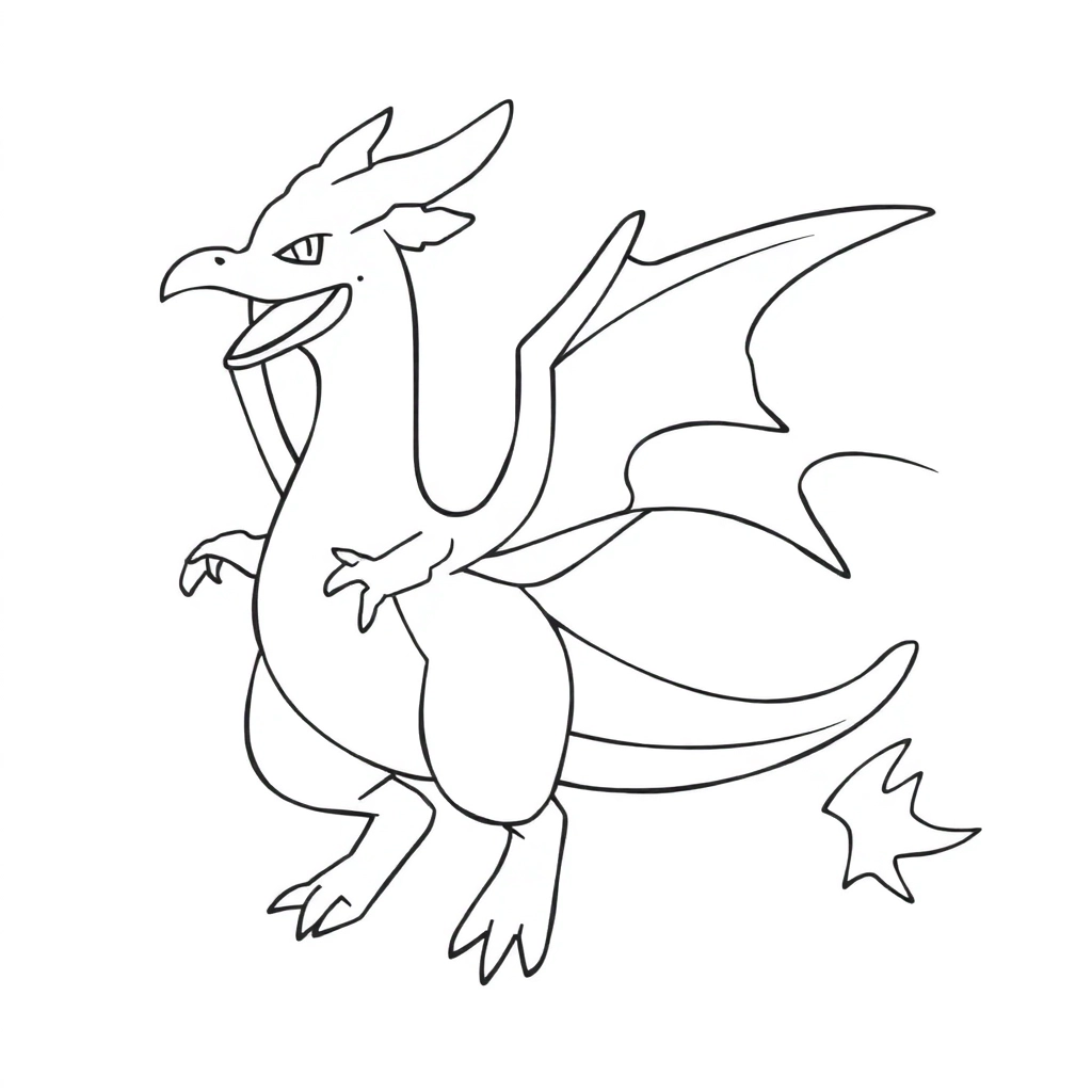 fusion of Pokémon Charizard with Pokémon Articogre صفحات التلوين