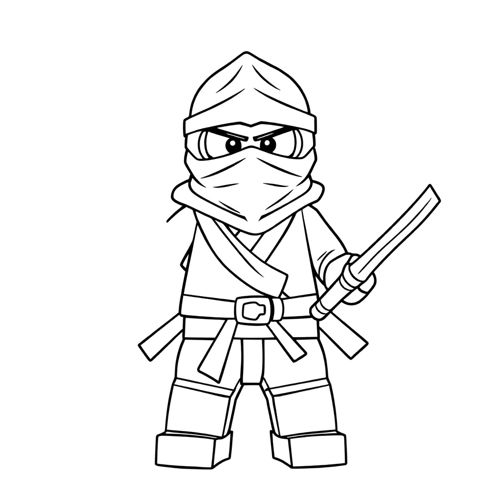 ninja lego صفحات التلوين