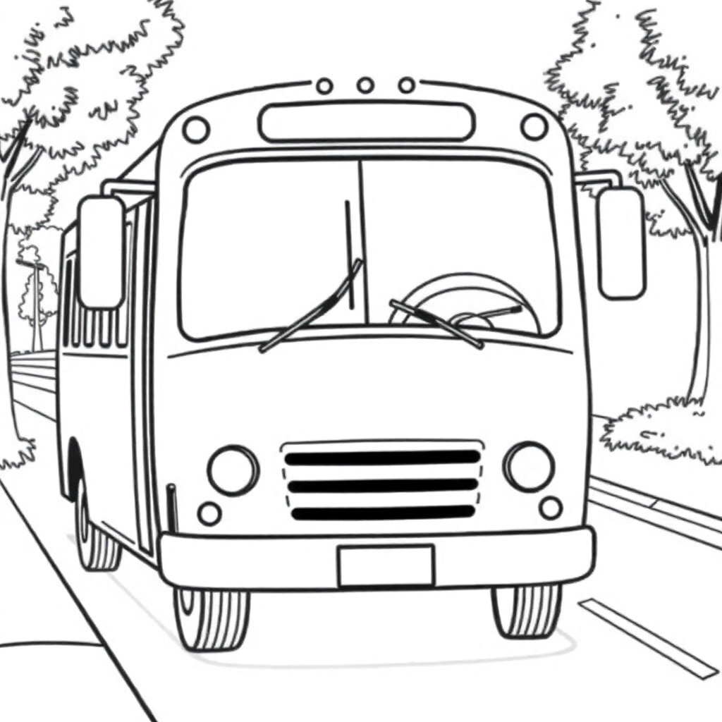 公交车 صفحات التلوين