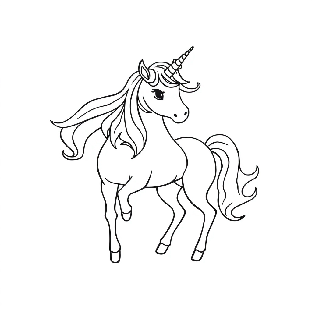unicorn صفحات التلوين