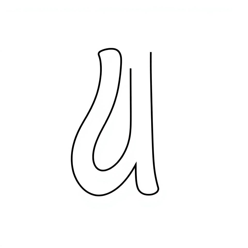 创意字母 صفحات التلوين
