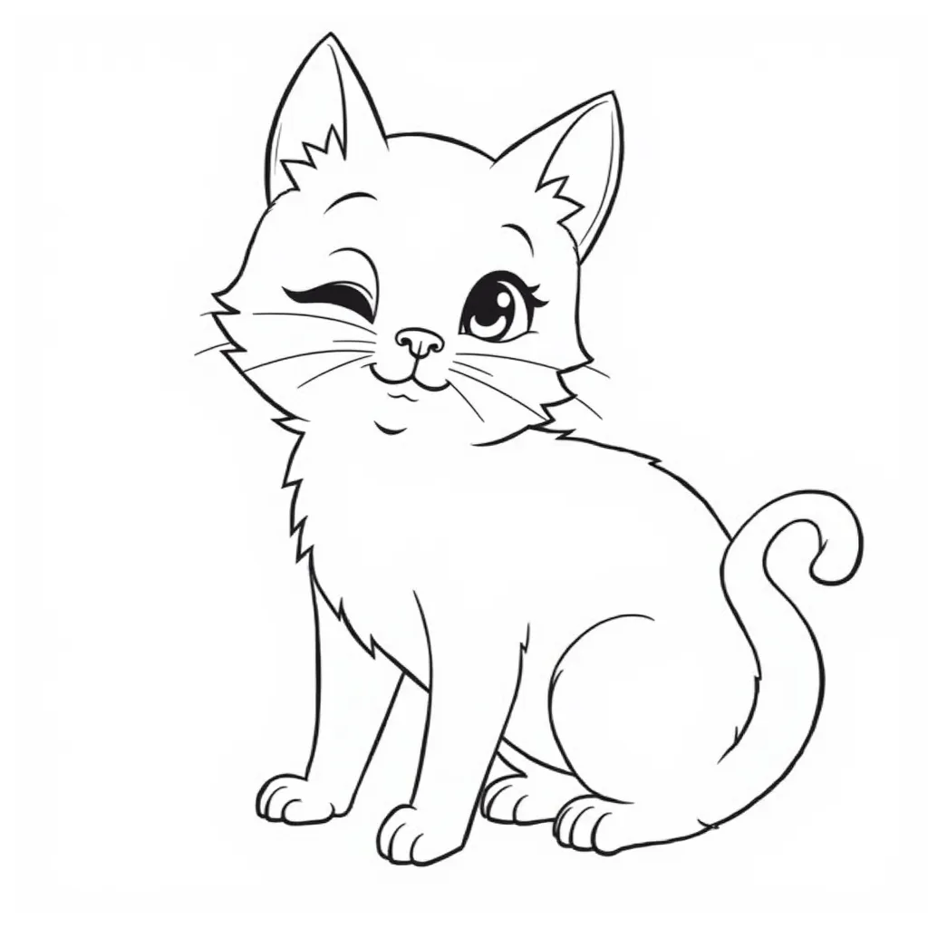 cat coloring pages