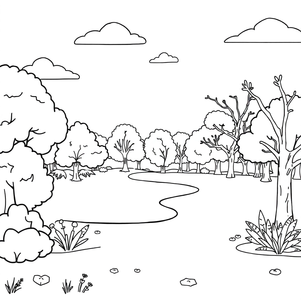 公園 صفحات التلوين