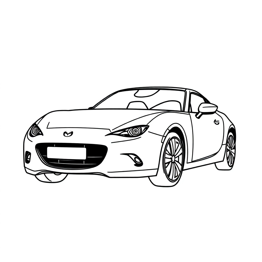 mazda Páginas para Colorear