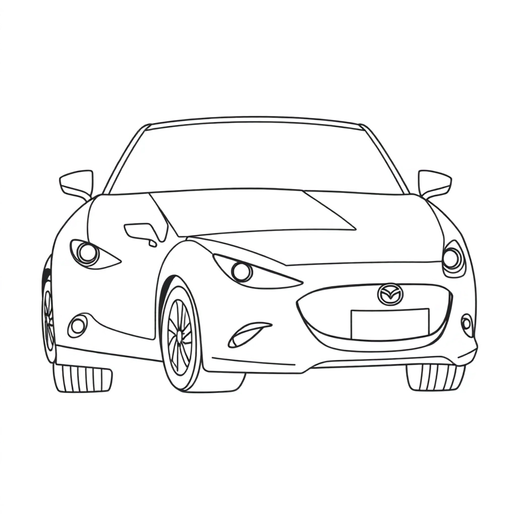 mazda Páginas para Colorear