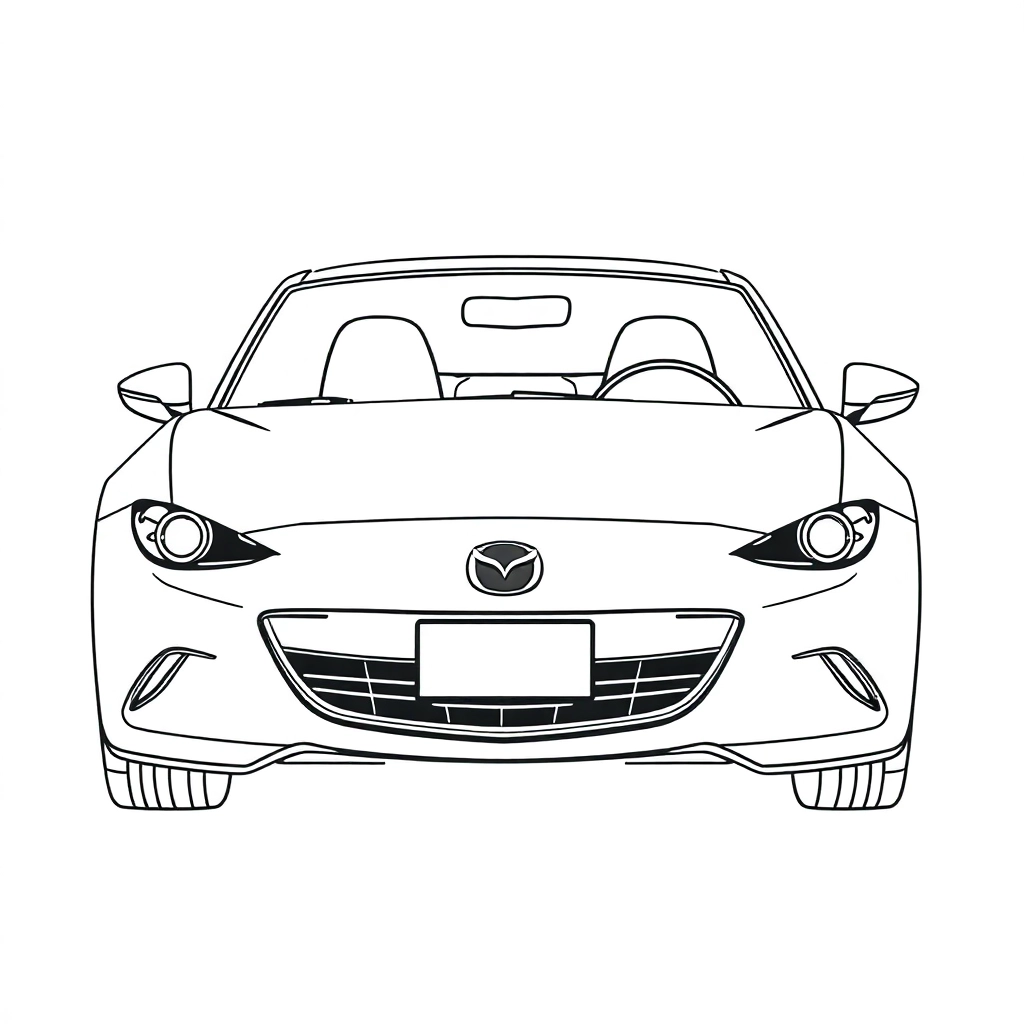 mazda Páginas para Colorear