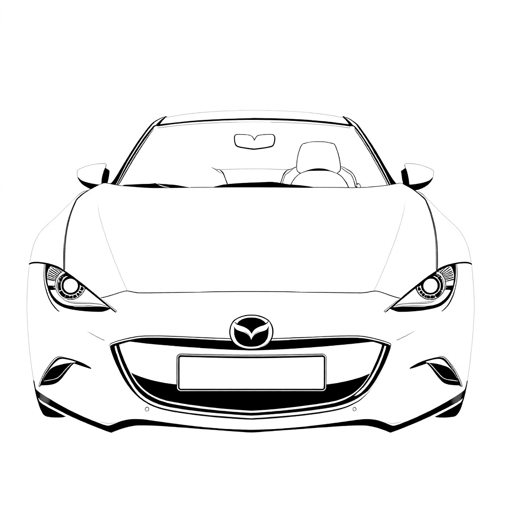 mazda Páginas para Colorear