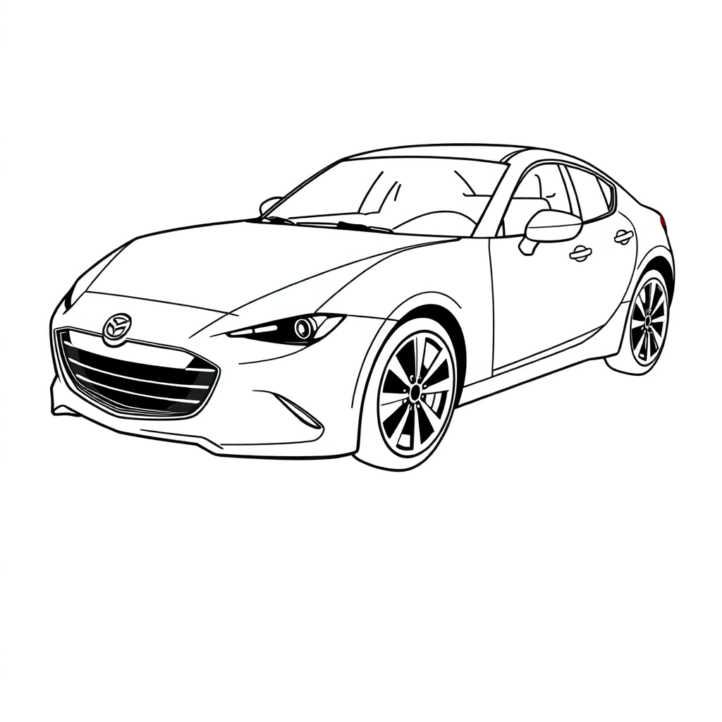 mazda side Páginas para Colorear