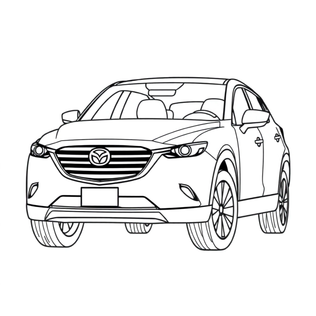 mazda SUV  صفحات التلوين