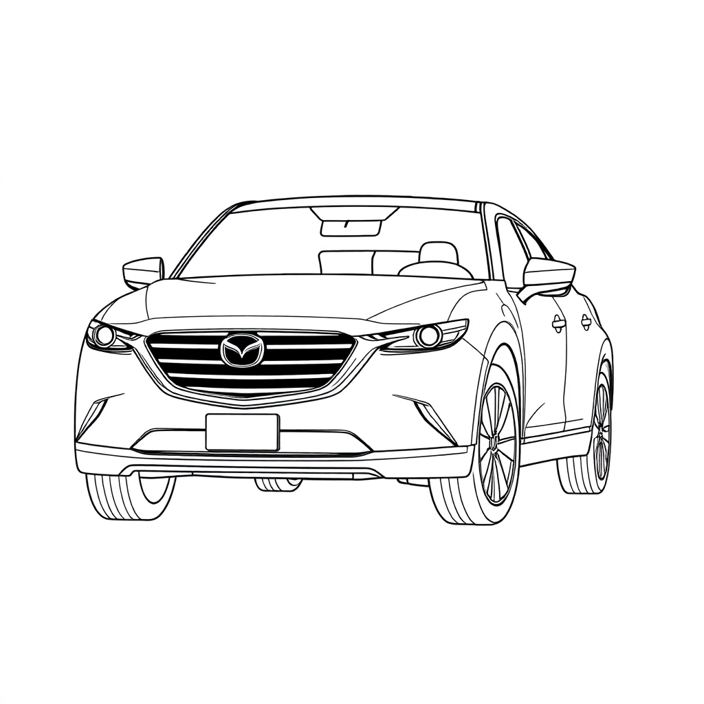 mazda CX90 Páginas para Colorear