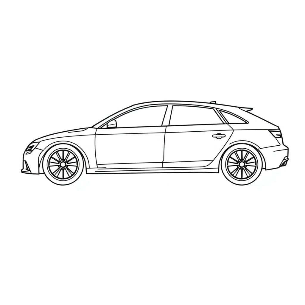 audi RS 3 Sportback side صفحات التلوين