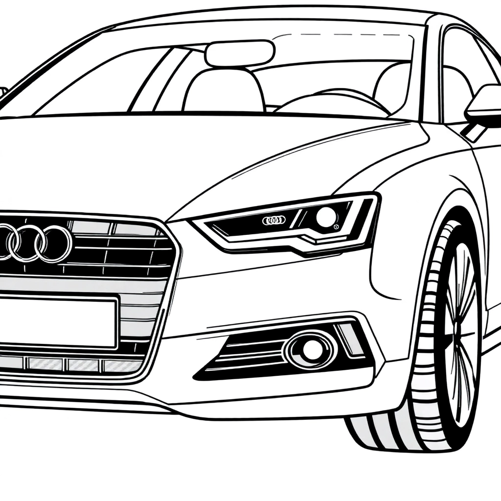 audi side صفحات التلوين