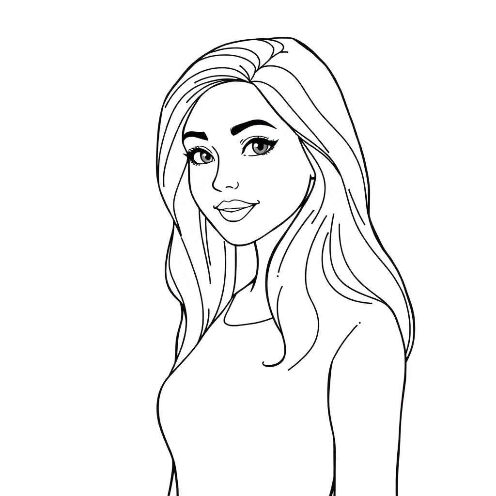 sexy woman busty Páginas para Colorear