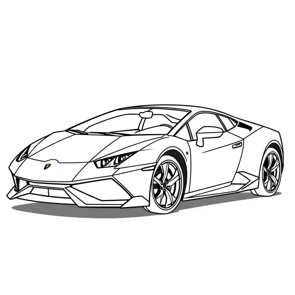 lamborghini front side Páginas para Colorear