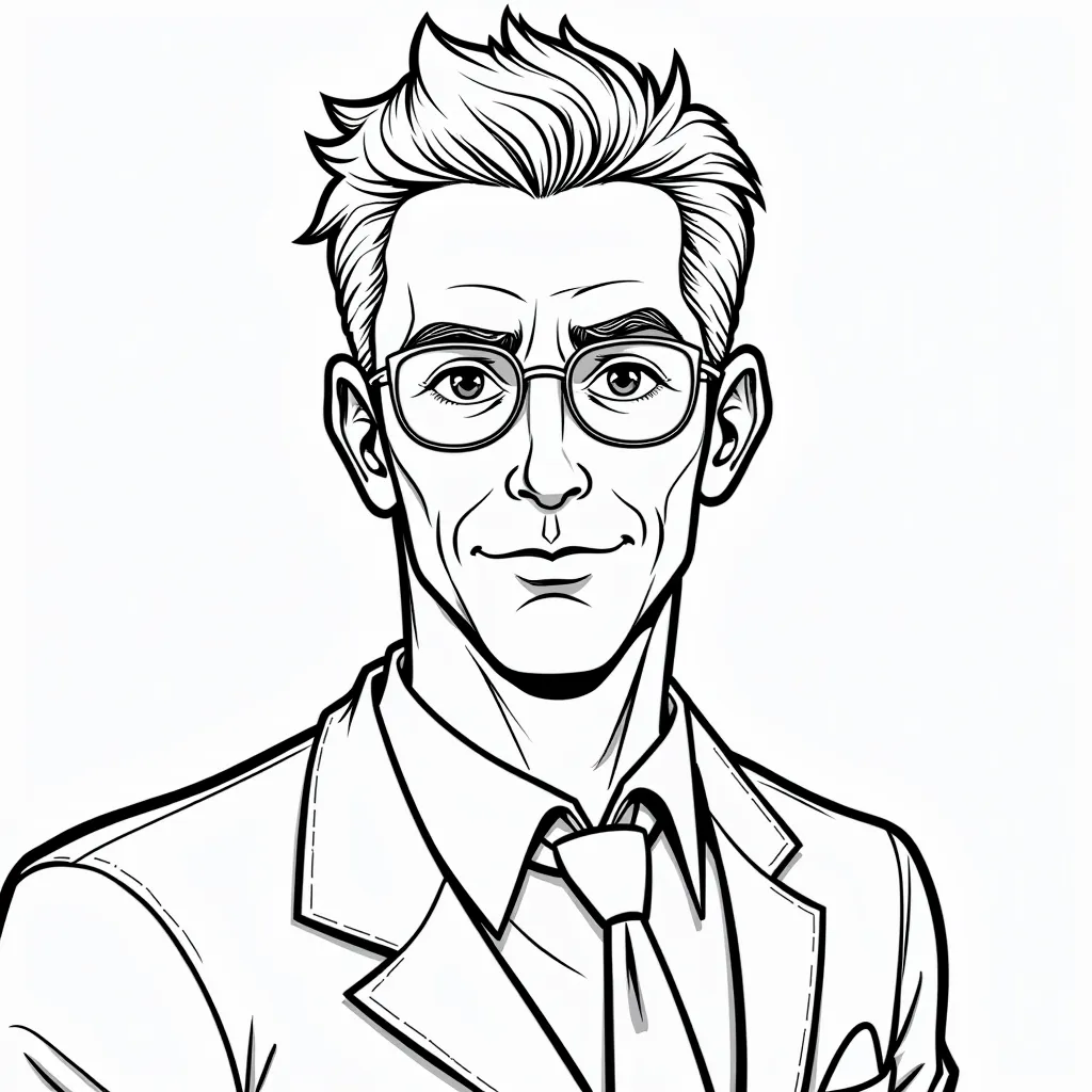 handsome killer coloring pages