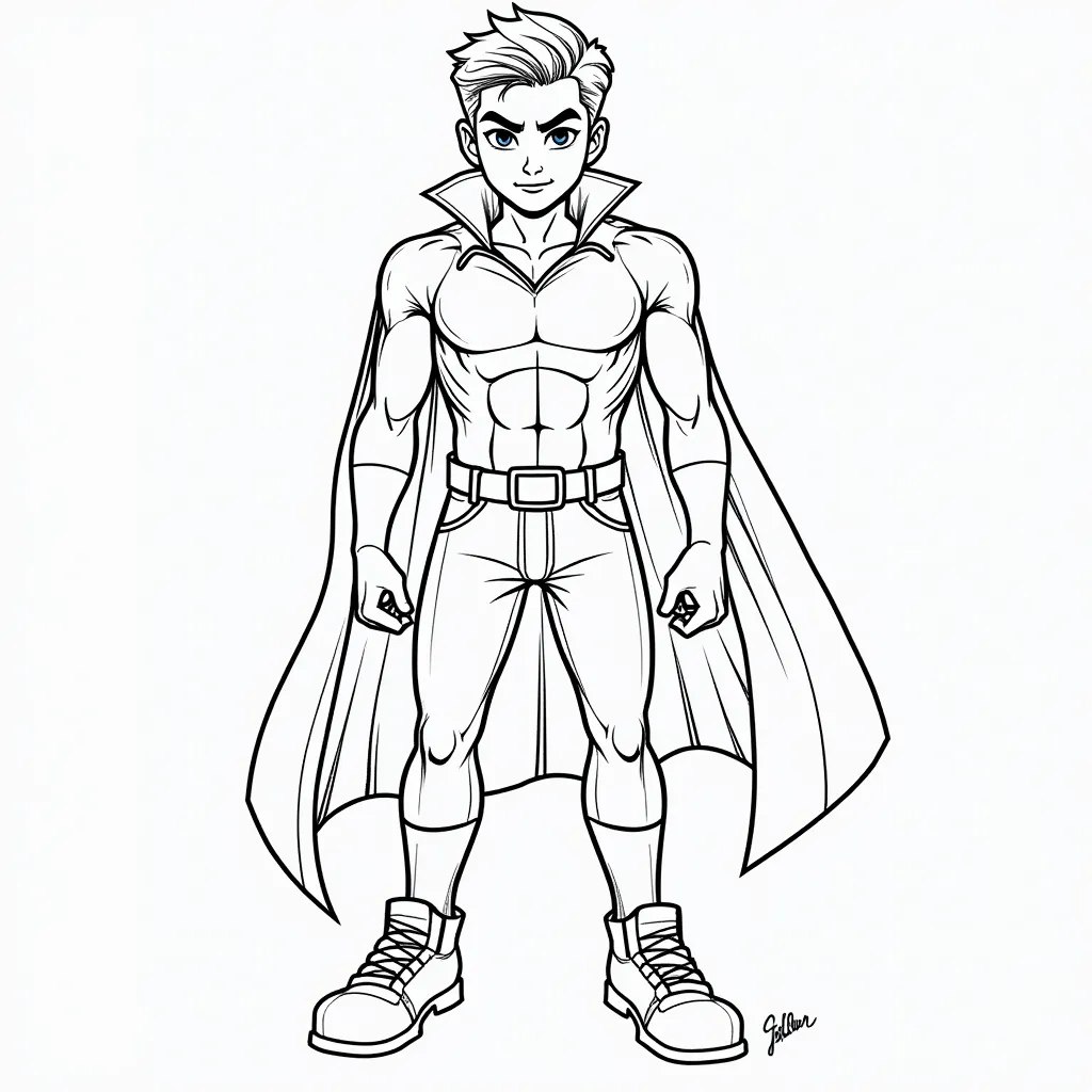 handsome young killer coloring pages