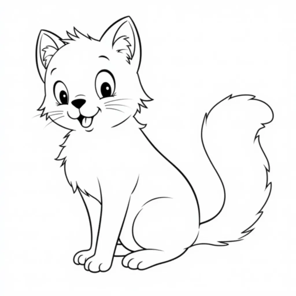 卡通猫 coloring pages