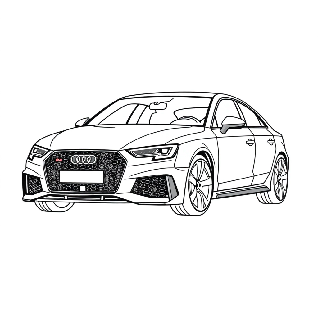 audi rs3 sportback صفحات التلوين