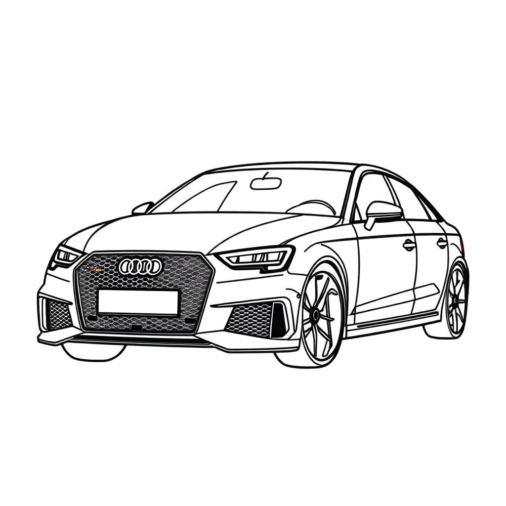 audi Rs3 Sportback 2022 صفحات التلوين