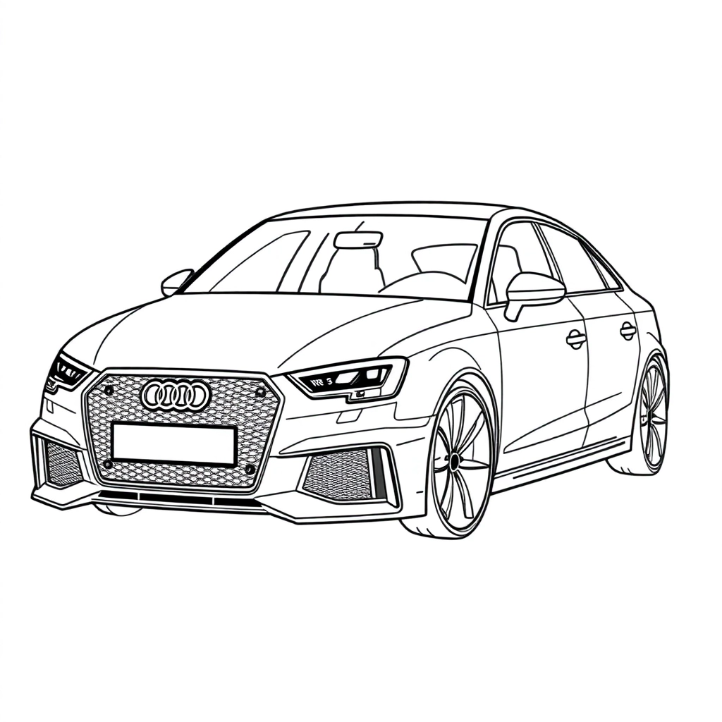 audi Rs3 Sportback small صفحات التلوين