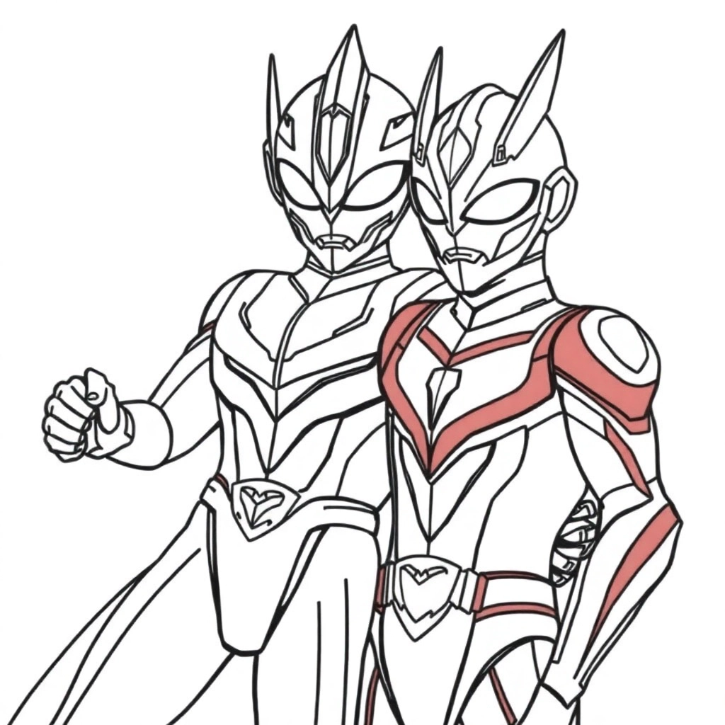 ultraman zero friend صفحات التلوين