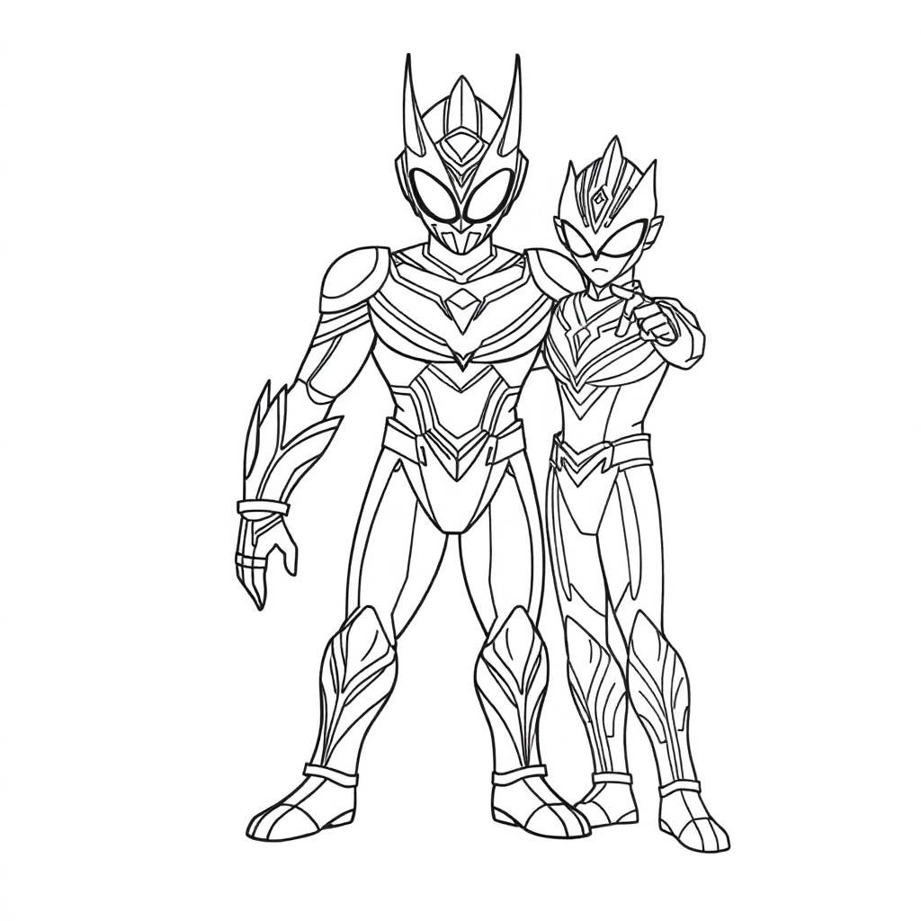 ultraman zero friend صفحات التلوين