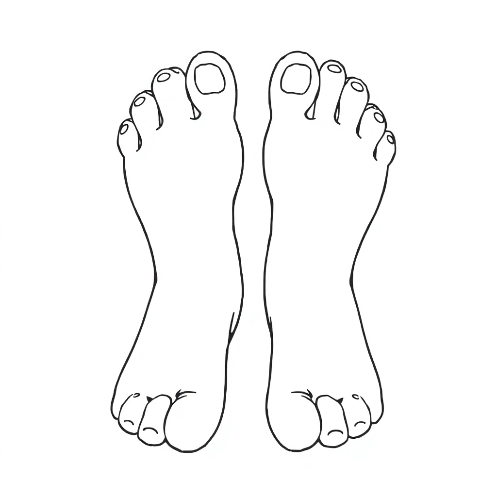 A woman's feet صفحات التلوين