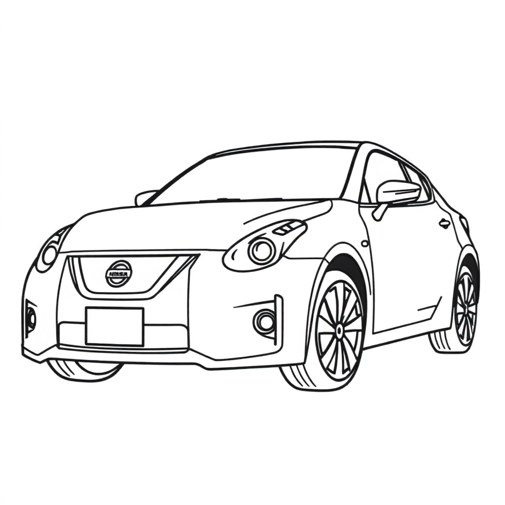 nissan ARIYA Páginas para Colorear