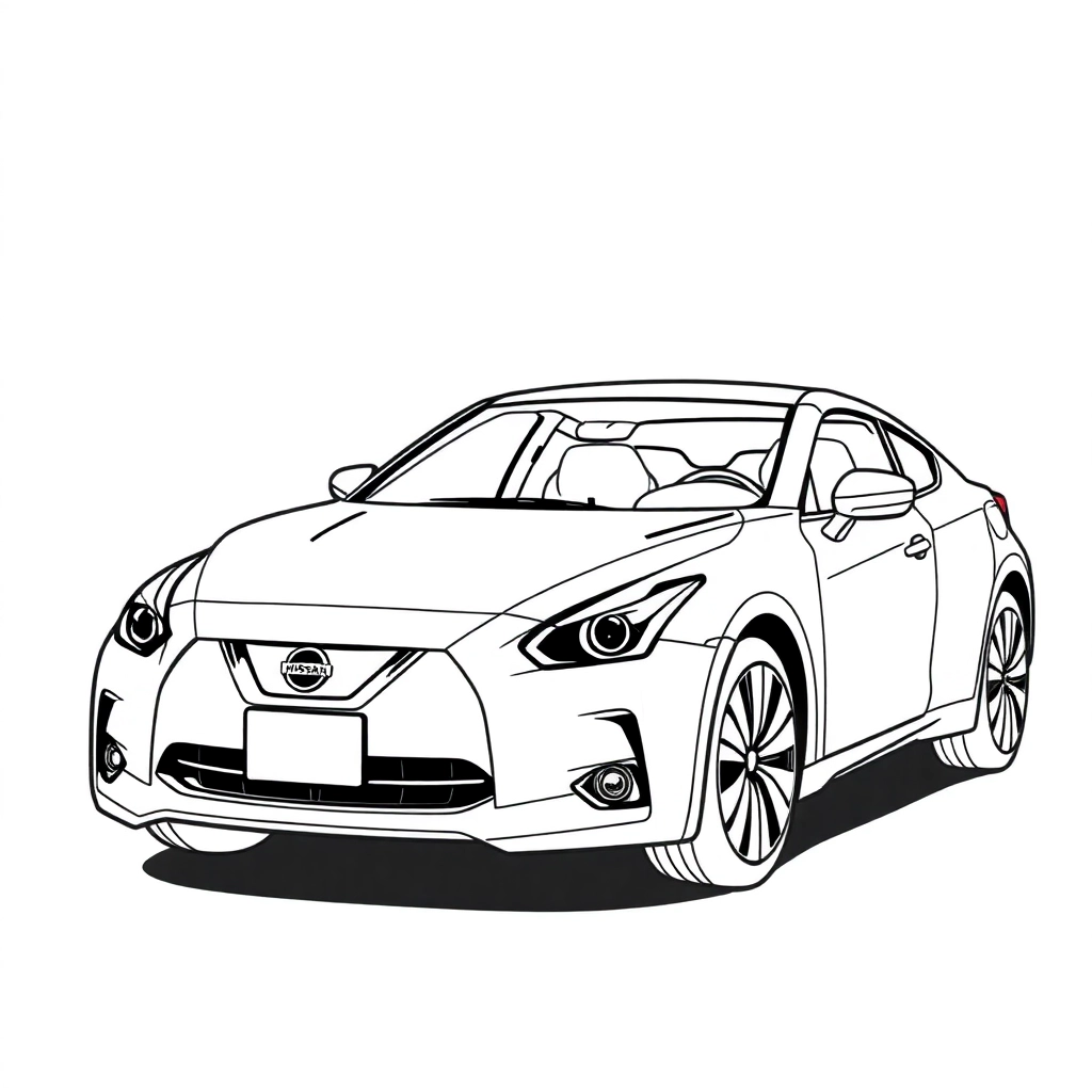 nissan ARIYA Páginas para Colorear