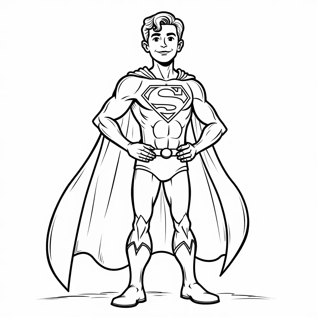 henry superman coloring pages