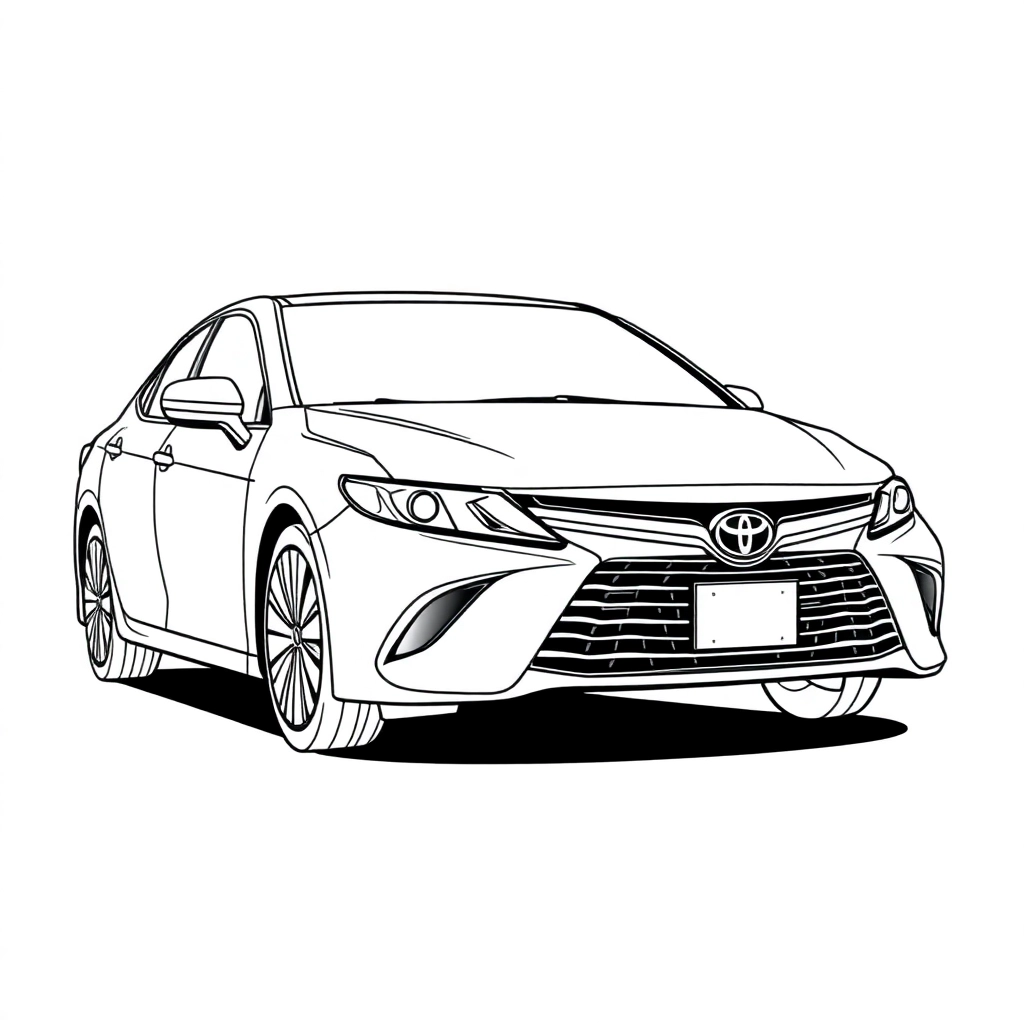 TOYOTA camry صفحات التلوين